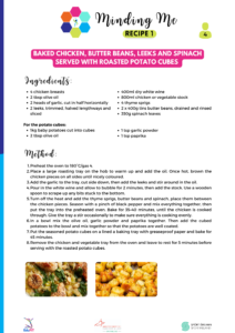 Minding Me Recipe – Week 1