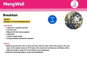 Recipe: Blueberry & Pear Breakfast Bowl