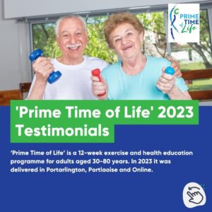 Prime Time of Life Participant Testimonials 2023