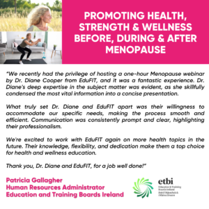 Corporate Menopause Workshop Testimonial