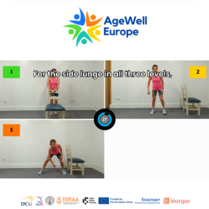 A sneak peak into an AgeWell Europe exercise video