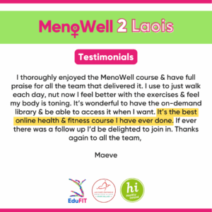 “It’s the best online health & fitness course I have ever done”